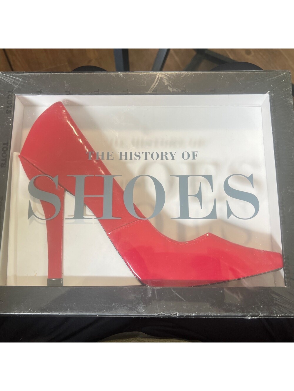 The History World of Shoes Vinyl Shoe Shape 3D Book RARE Original Box Pavilion